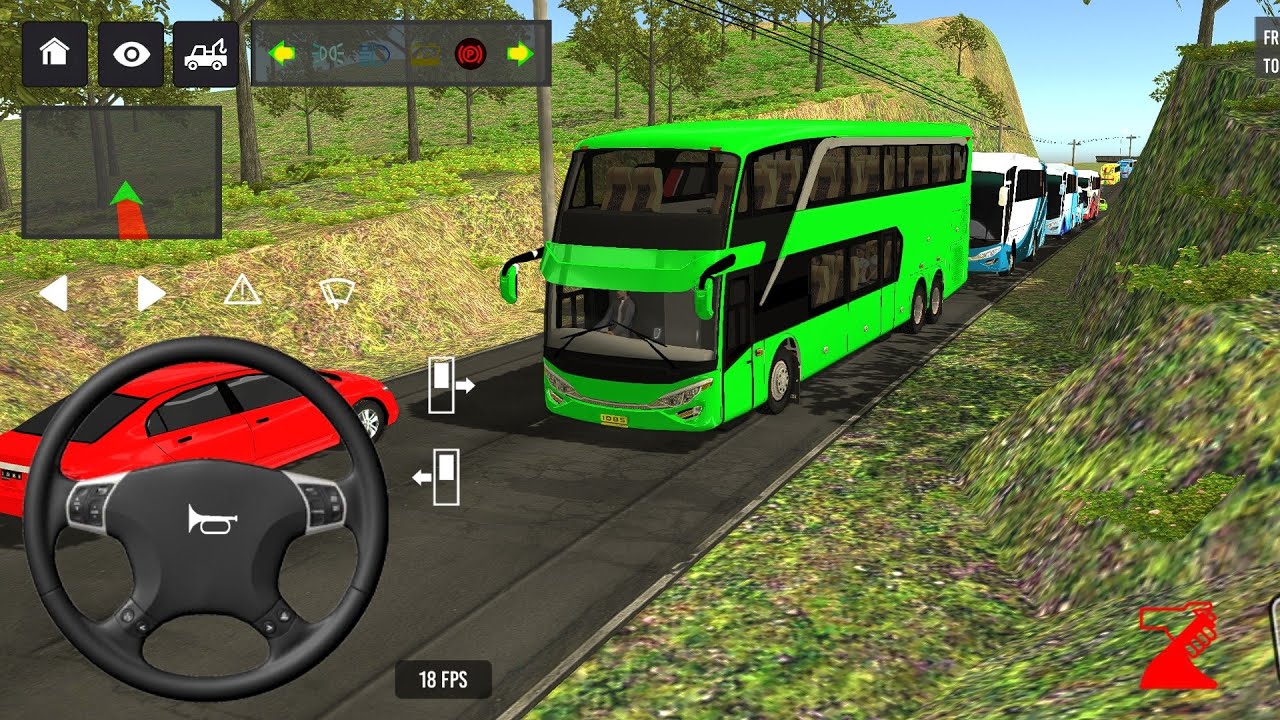 😱🔥Bus simulator indonesia ll new euro coach bus simulator indonesia ll new euro trock ll #bus #games