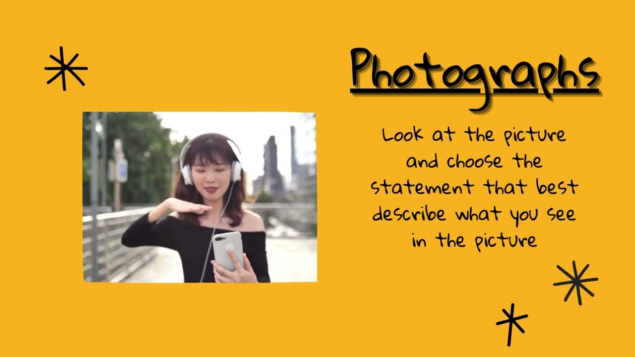 TOEIC Bridge Photographs practice