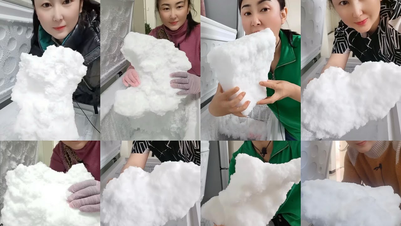 ✨HER SOLO✨| ONLY BITES🧊| ASMR ICE EATING | FREEZER FROST ICE | WHITE ICE EATING | SOFT ICE 🧊