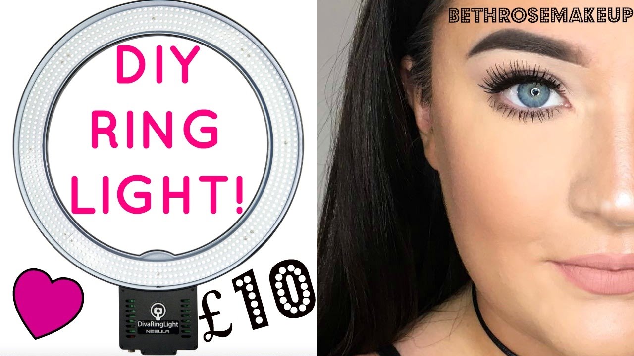 DIY &pound;10 RING LIGHT - IMPROVE SELFIES & VIDEOS!