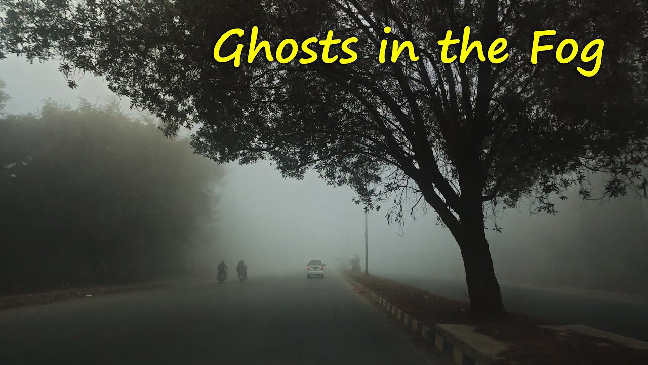 Driving in a fog-shrouded Lahore, Pakistan - 10°C