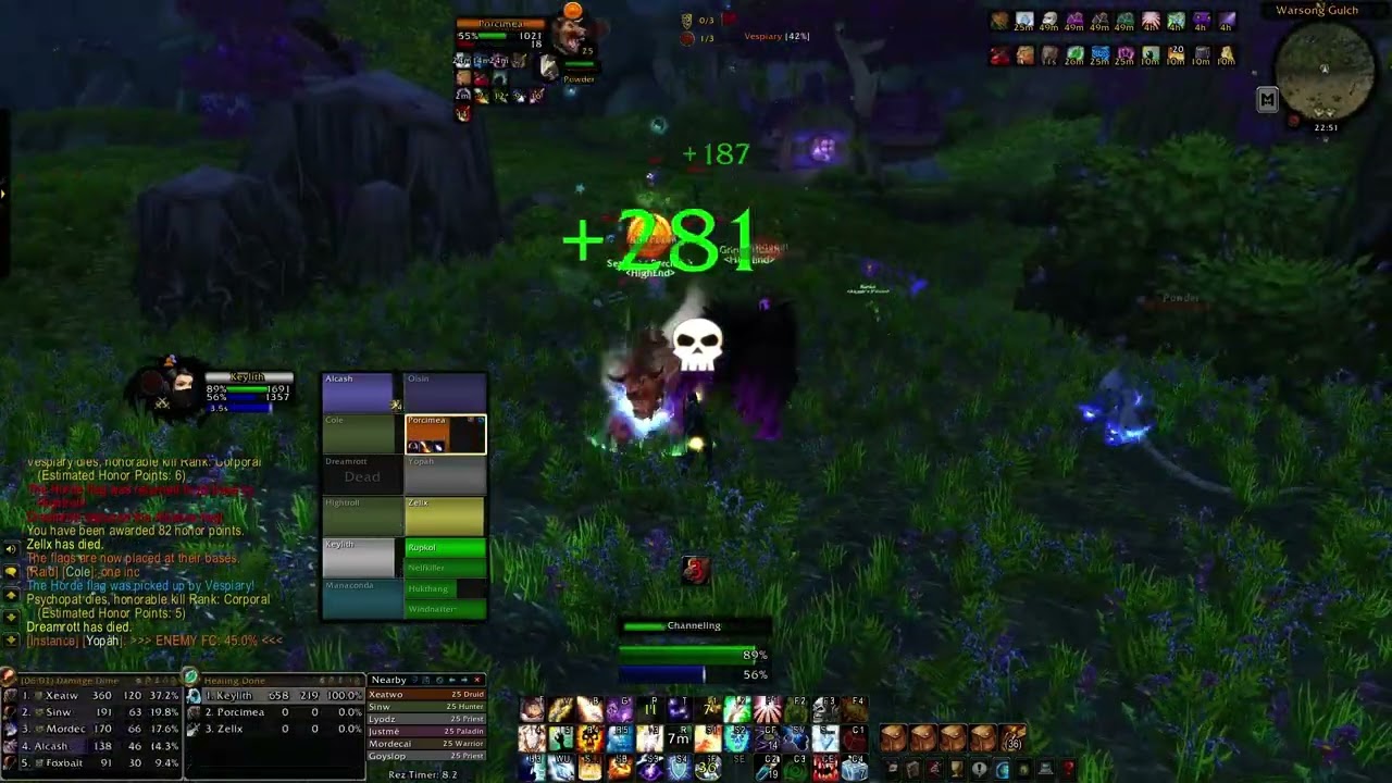 Warsong Gulch BG #8 | Disc Priest PoV | SoD PvP