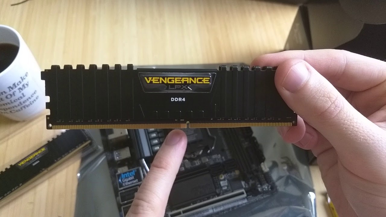 Corsair Vengeance DDR4 2x8GB 16GB 3000Mhz unboxing and installation