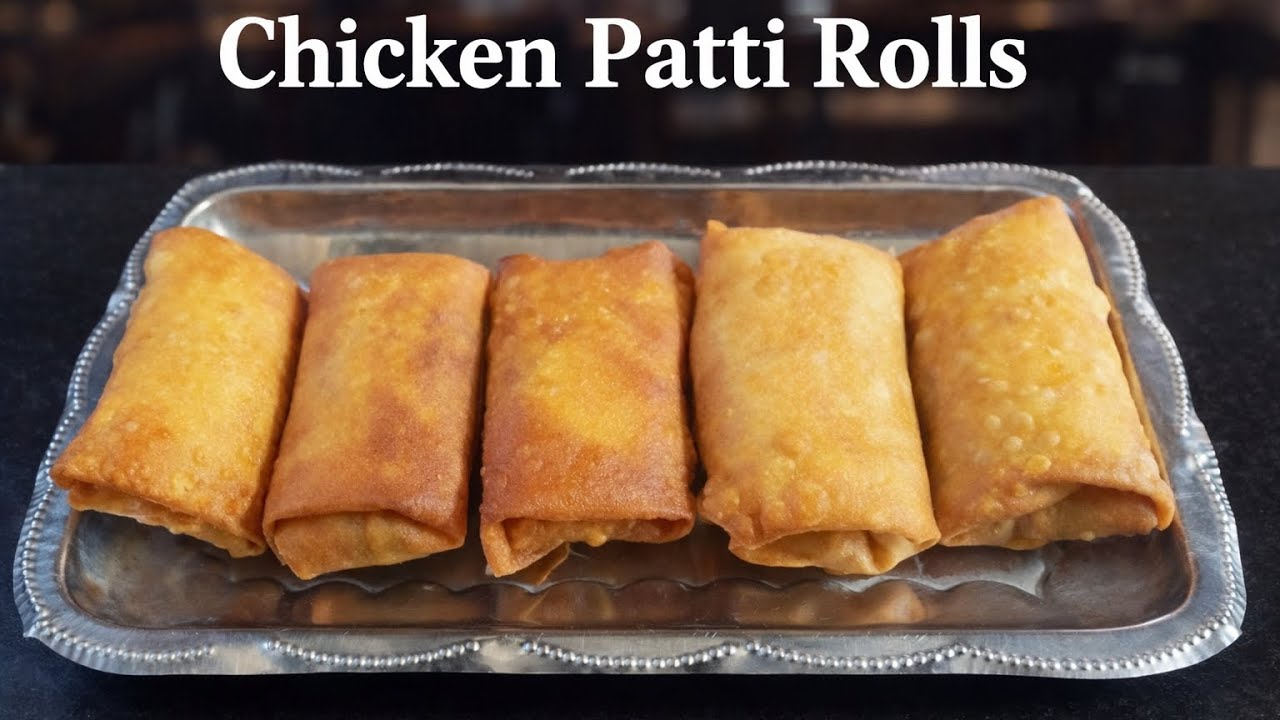 Chicken patti rolls#recipe 