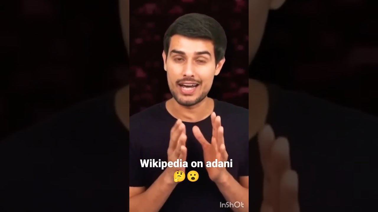 wikipedia on adani😮 #adani #news #trending #adanigroup #wikipedia #shorts #dhruvrathee #adanistocks