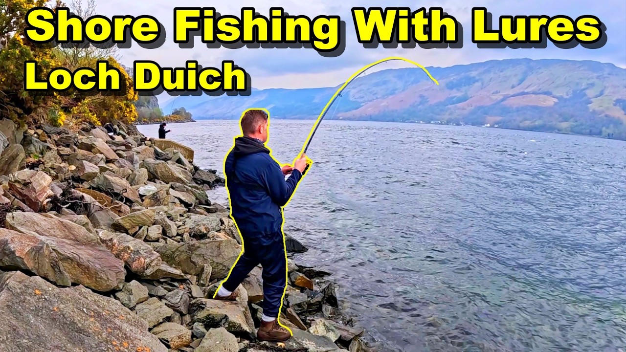 Sea Fishing Scotland - Fishing On The Rocky Shores Loch Duich - Pollock - Cod