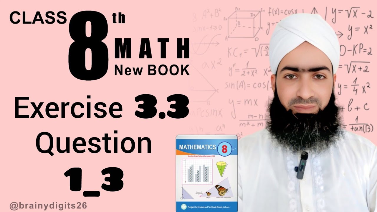 Class 8 | Maths | Ch #3 | Ex #3.3 | Q#1_3 | Sir Usman Attari | Surface Area and Volume of Pyramid