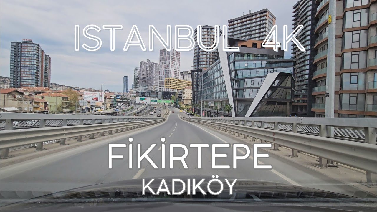 Istanbul 4K Drive in Fikirtepe Urban Transformation District in Kadıköy - City Sightseeing