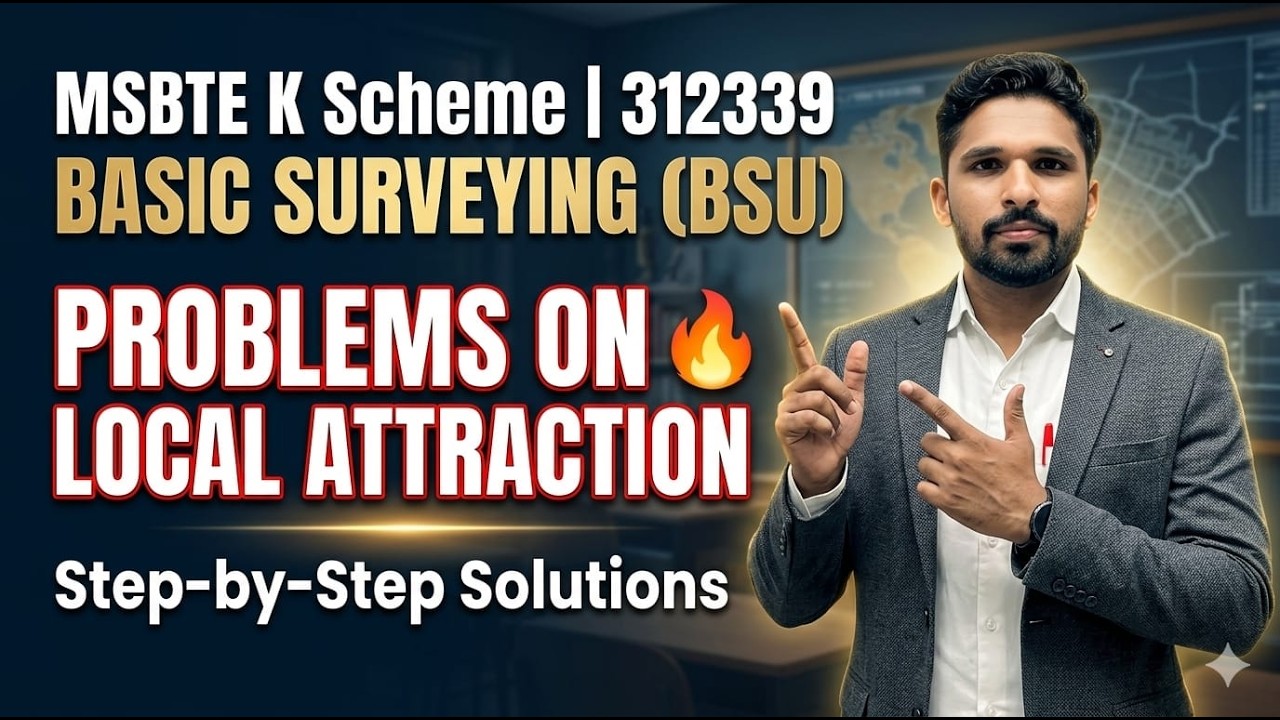 BASIC SURVEYING|MSBTE|K-SCHEME-312339|#msbte #important #civilengineering #surveying #problem #pyq