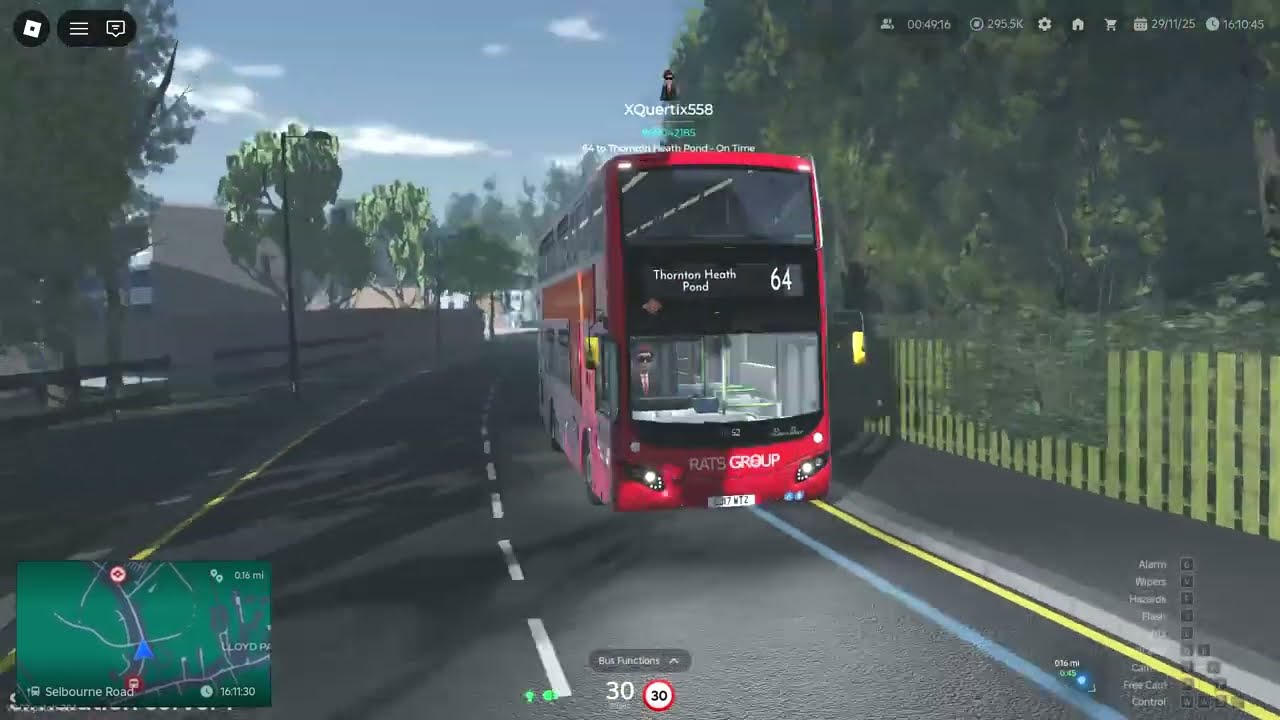 Roblox Croydon 64 Flood(Shift)Driving Sim Server SCCR-THP(Depot)