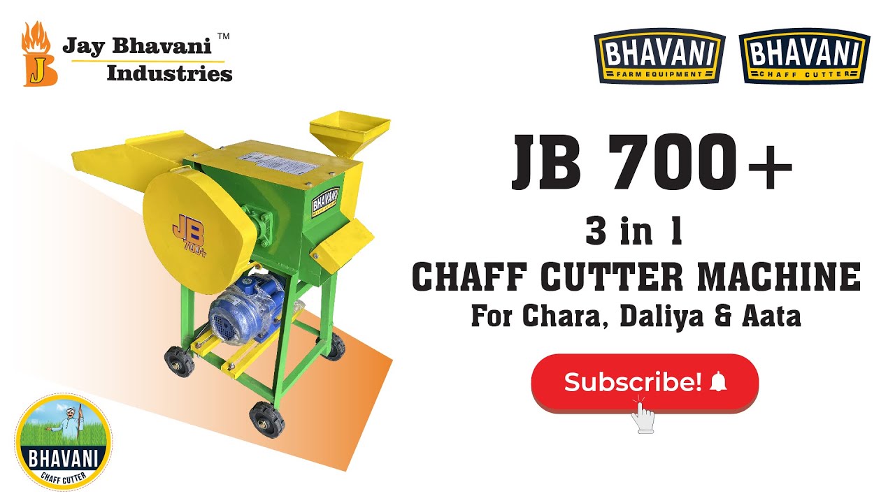 Top 3 in 1 chaff cutter machine For Chara, Daliya & Aata | JB 700 +| अनेक काम एक मशीन से।📱9409151515