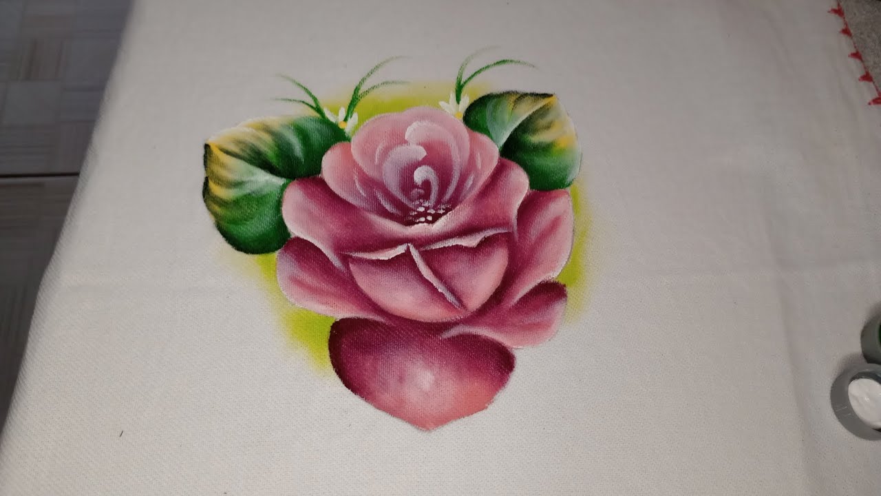 Como pintar rosa para iniciantes 