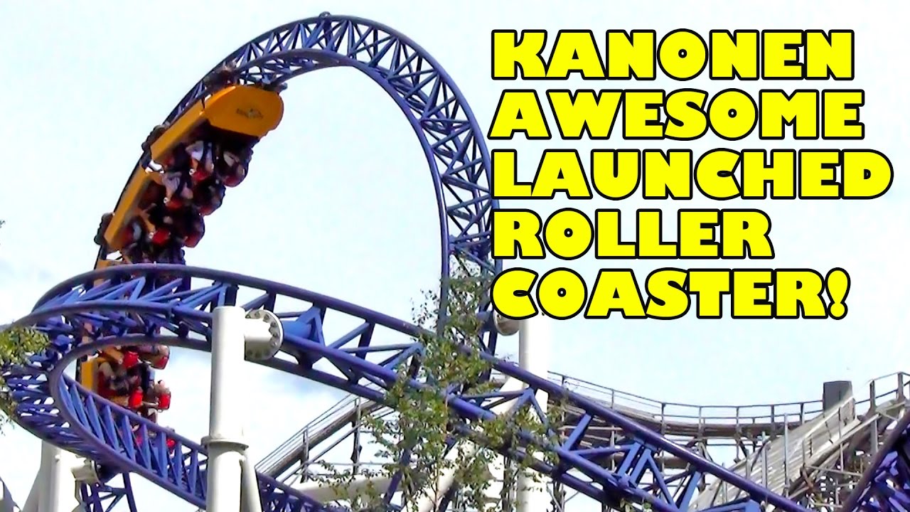 Kanonen AWESOME Launched Roller Coaster Front Seat View POV Liseberg Sweden #rollercoaster