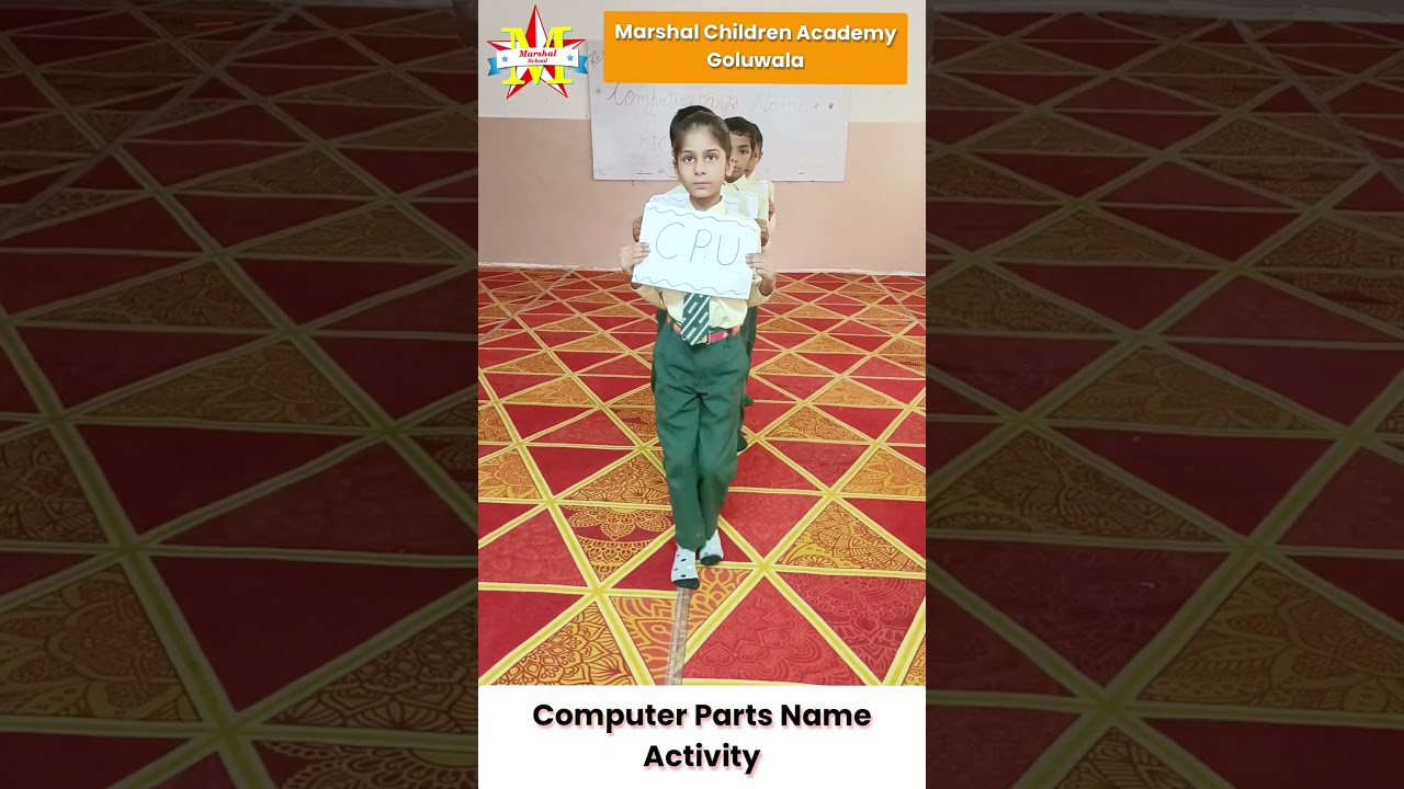 Computer Parts Name Activity✨ #computer #part  #name #activity #marshalschool #ytshort#youtubeshorts