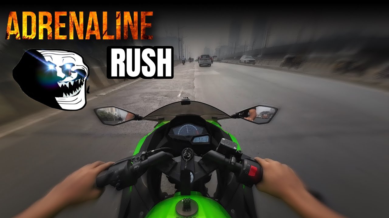 Kawasaki ninja 300 Ride around city #4 | RUSH ride l [RAW sound]