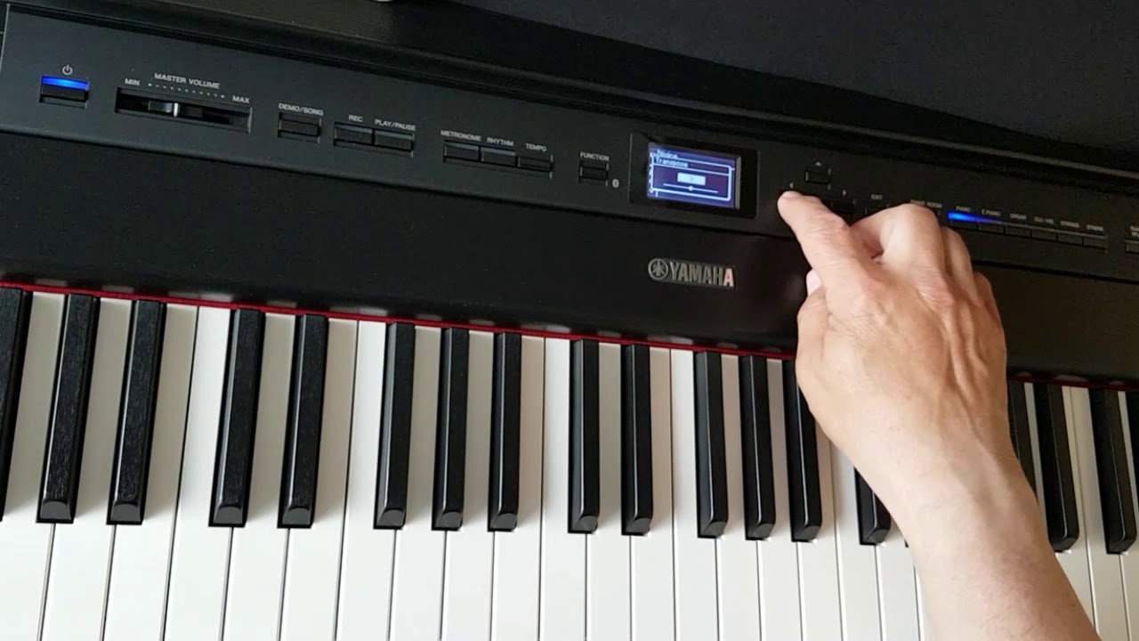 Transpose Pitch Example Using A Yamaha P-515 Digital Piano