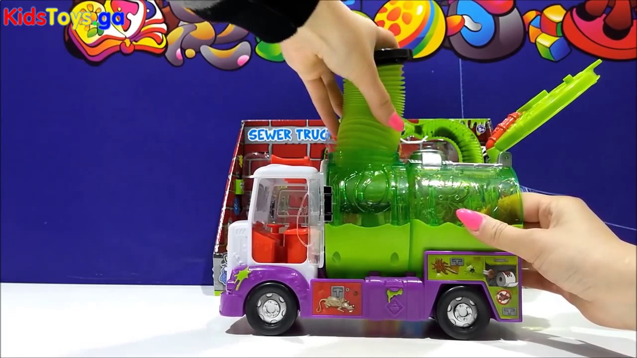 The Trash Pack Sewer Truck Toy ★ The Gross Gang In Your Garbage Toys - Play-Doh Mountain of Colour