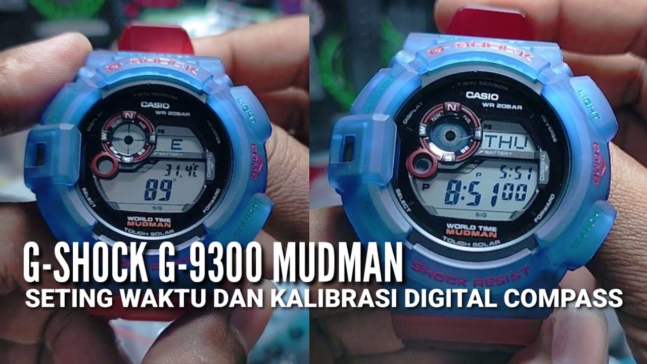 G-SHOCK G-9300 Seting waktu dan kalibrasi digital compass pasti akurat‼️