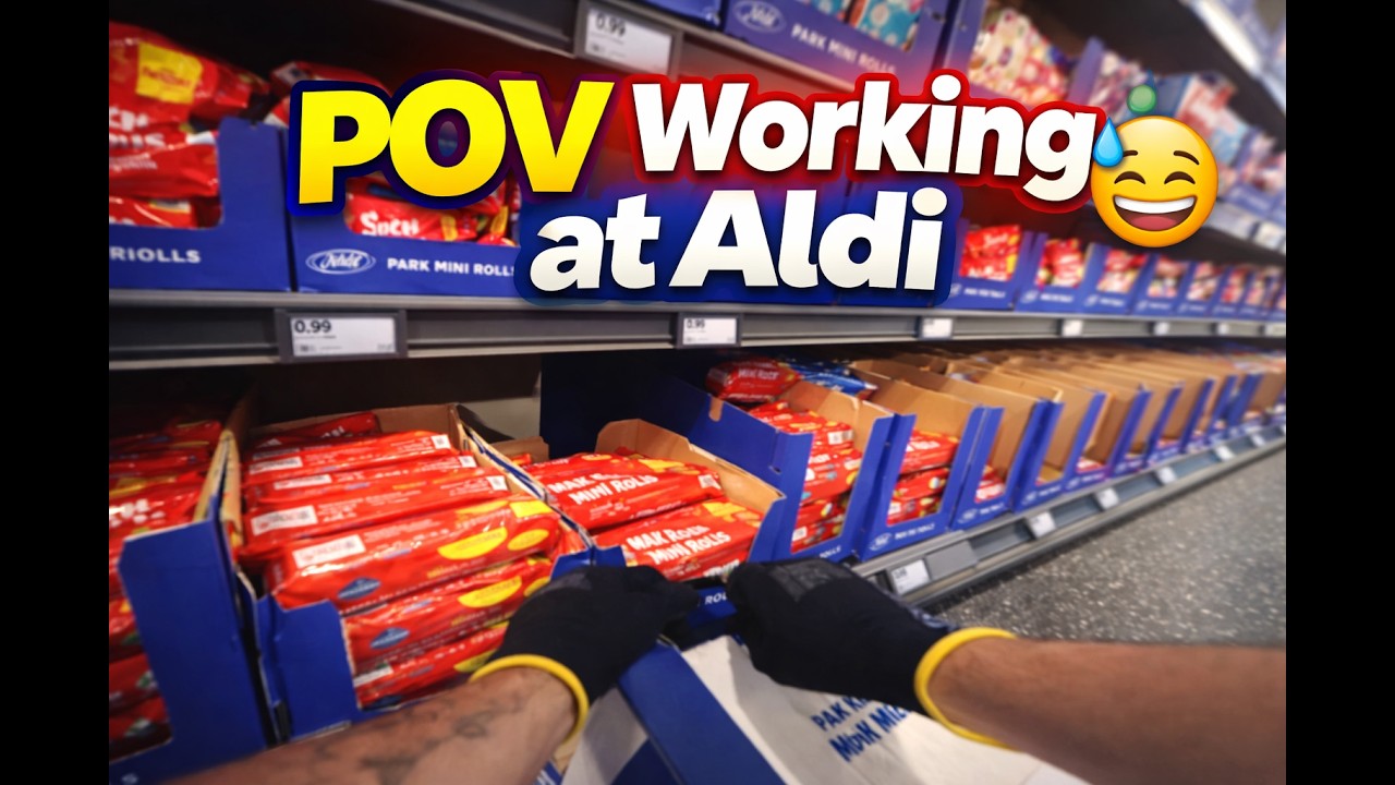 Aldi Worker POV  | Facing Up Shelves & Restocking ( Video Compilation )