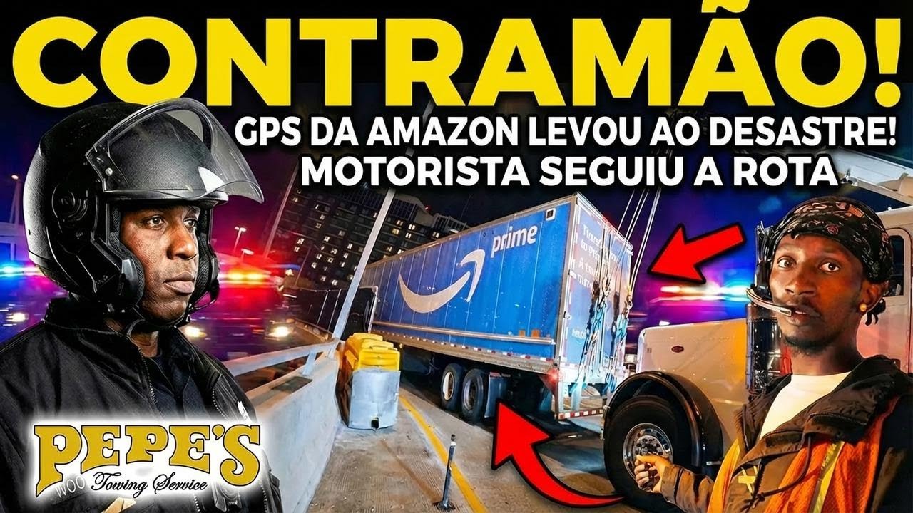 Motorista da Amazon se perde e fica preso na chegada do aeroporto de Los Angeles!