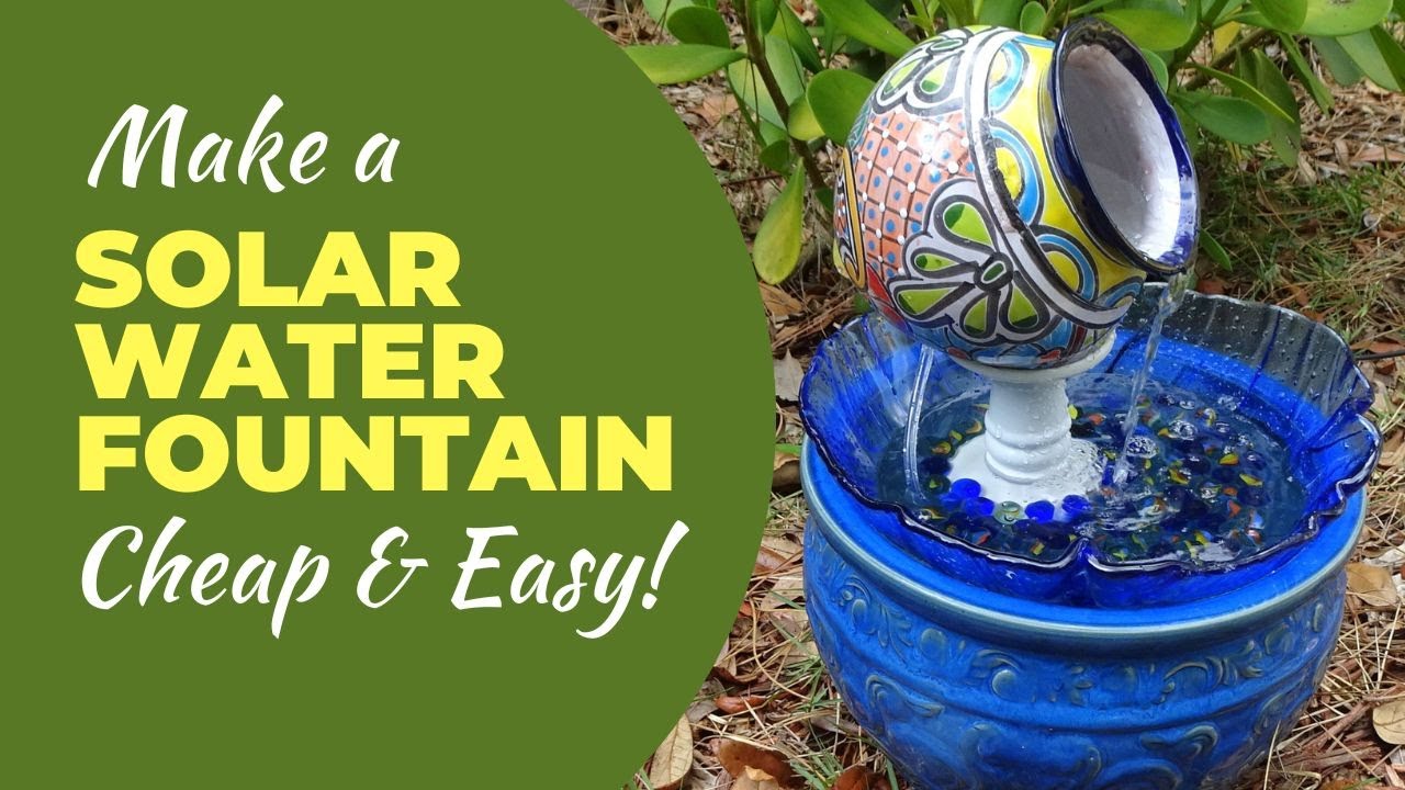 Солнечный фонтан своими руками (дешево и просто!) #waterfountain #1 #solarfountain
