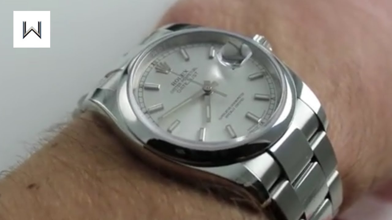 Rolex Oyster Perpetual Datejust White Dial 116200 Luxury Watch Review