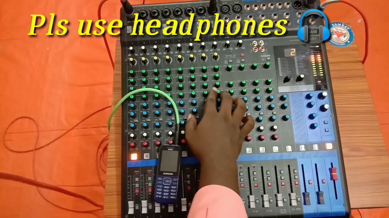 YAHAMA MG16XU MIXER BASS TEST IN TELUGU