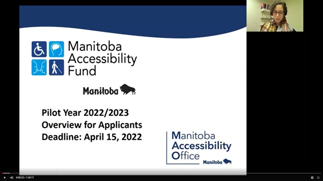 2022/23 Manitoba Accessibility Fund Pilot Year – How to Prepare your Application