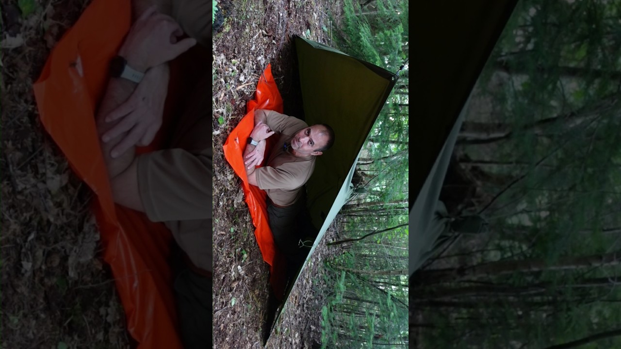 Plow point poncho #survival #outdoor