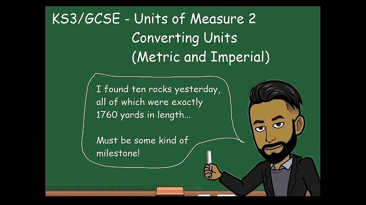 KS3/GCSE Maths - Units of Measure 2 : Converting Metric to and from Imperial Units