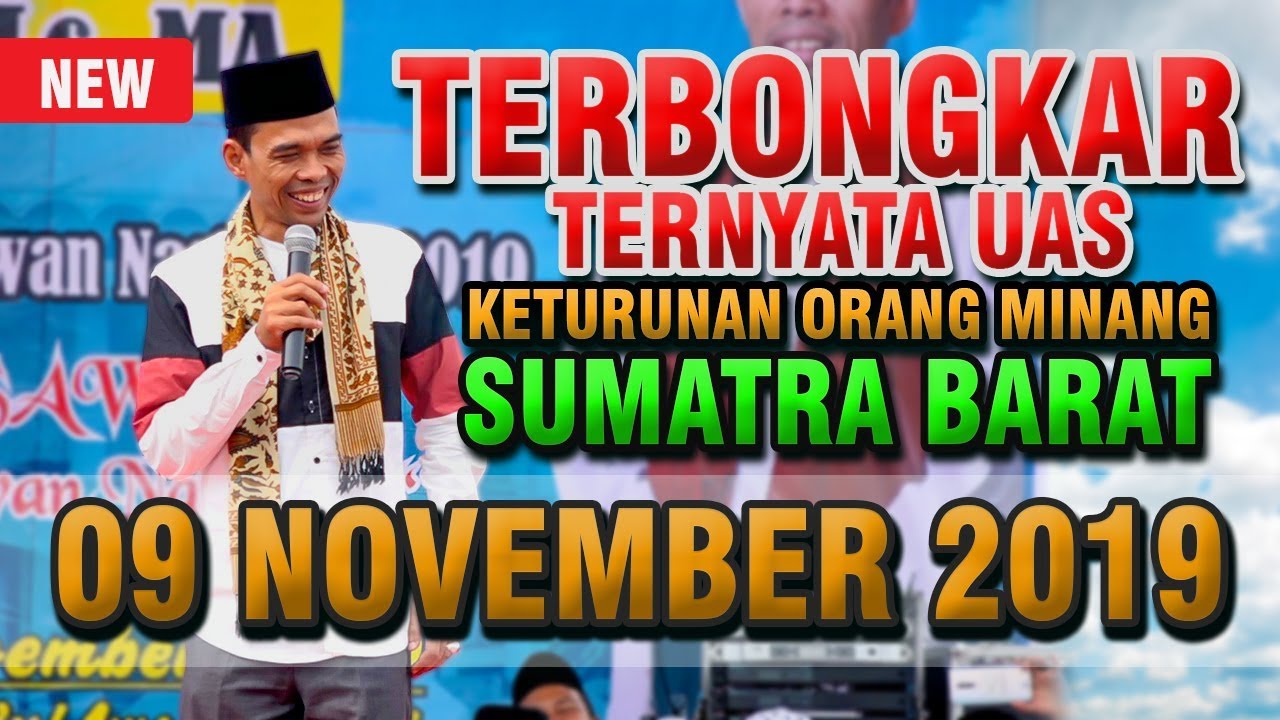 Full Ceramah Terbongkar Ternyata Ustadz Somad Keturunan Orang Minang