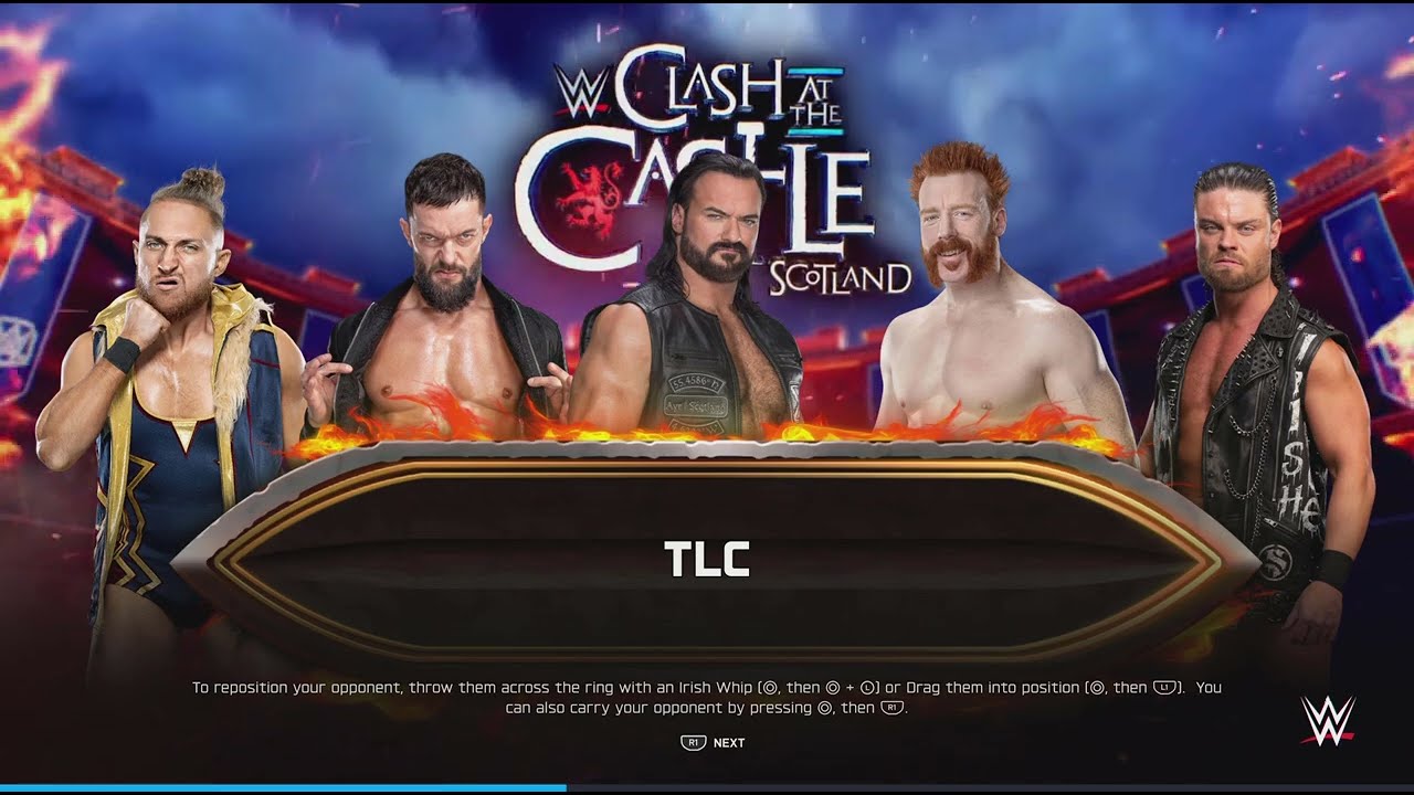 WWE 2K25 fatal 5 way TLC match