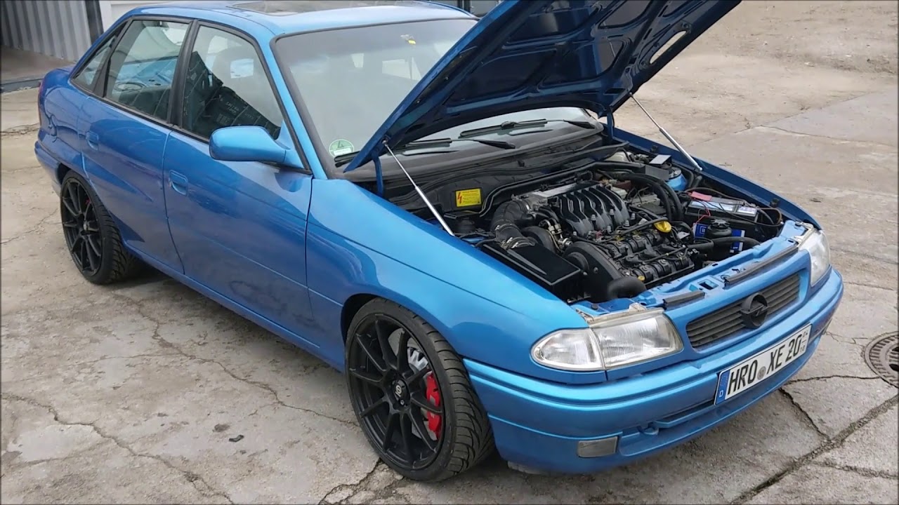 Astra f V6 Stufenheck erstes warm laufen lassen nach Motorumbau