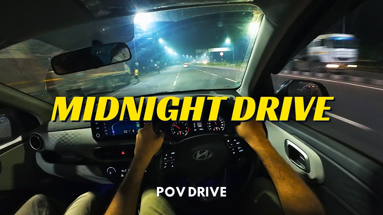Midnight POV Drive | Hyundai Grand i10 Nios Sportz | Smooth Expressway Ride in 4K | Night Drive ASMR