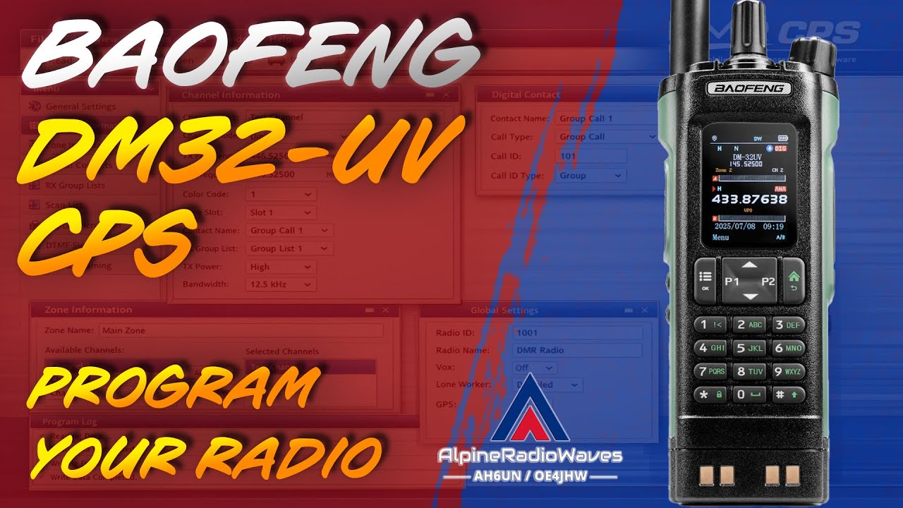 BAOFENG DM-32UV DMR Handfunkgerät Programmiersoftware (CPS)