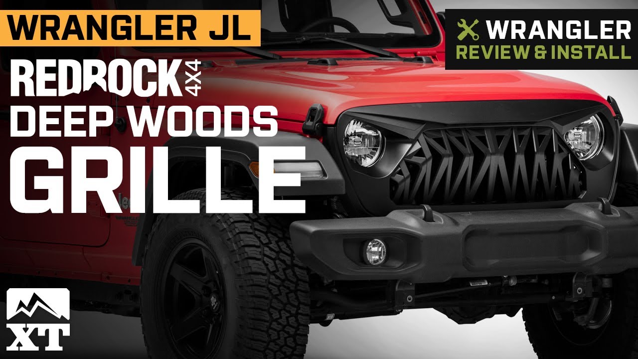 Jeep Wrangler JL RedRock 4x4 Deep Woods Grille; Matte Black Review & Install