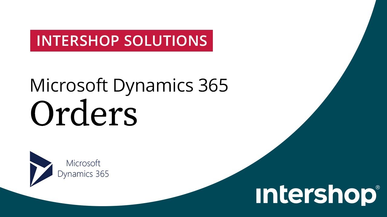 Intershop Dynamics 365 Orders