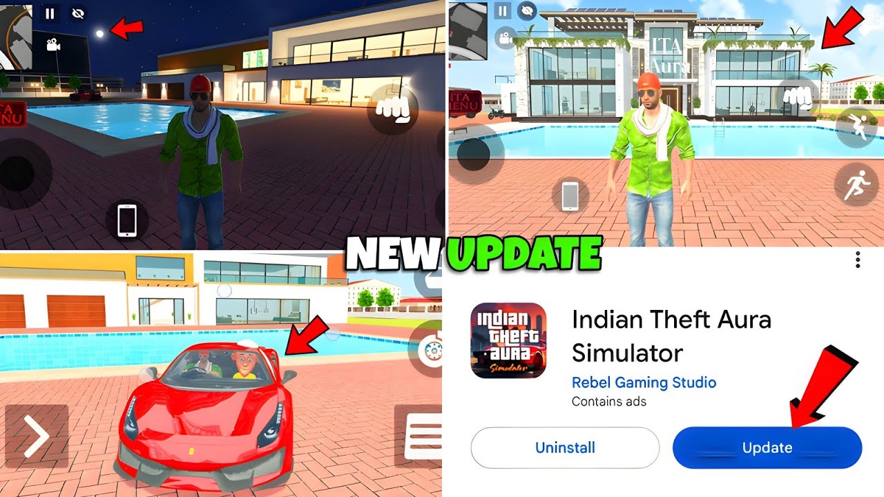 Indian Theft auto simulator New update 🤯+New Night Mood Future And All New Secret Future+Cheat codes