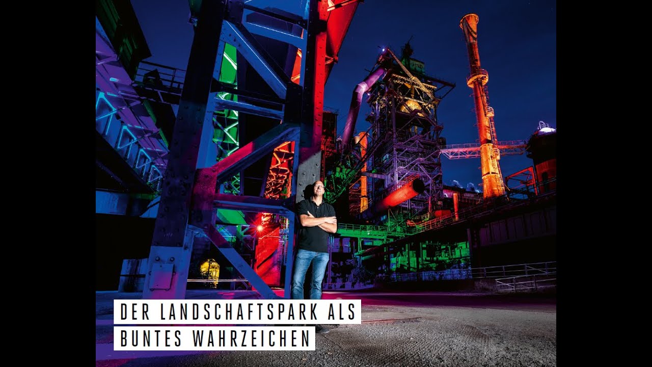 Zu Besuch im erleuchteten Landschaftspark Duisburg-Nord