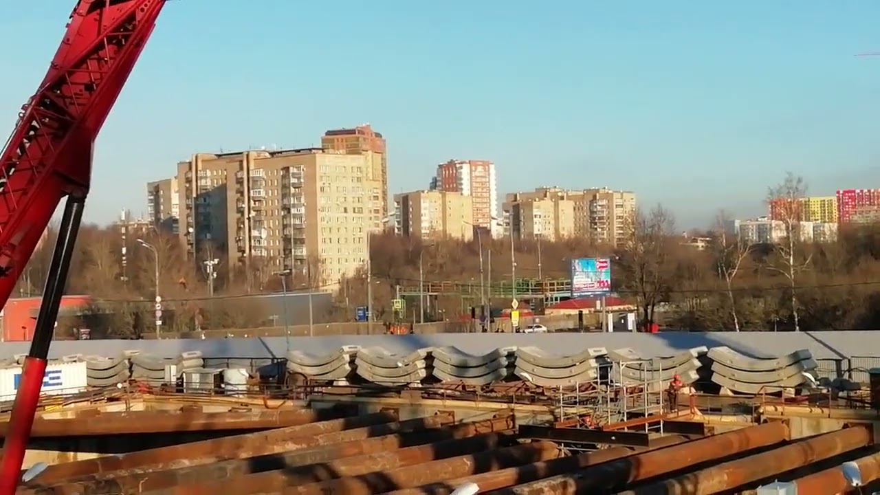 Монтаж ТПМК Надежда S-782 на станции Кунцевская БКЛ 18.01.2020