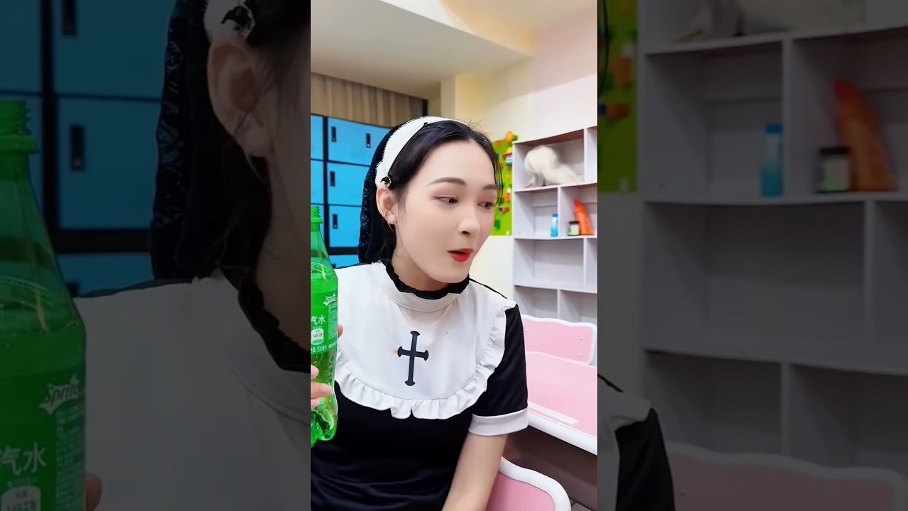 The priest is enjoying himself way too much 