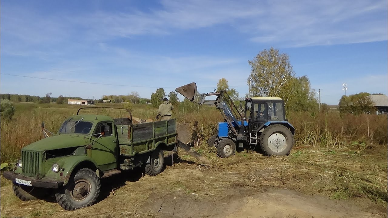 Поездка на Газ 63 за бетонными пасынками.