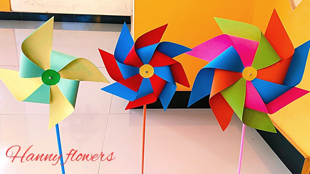 kincir angin dari kertas origami || tugas SBDP