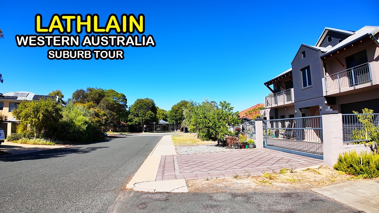 LATHLAIN Suburb Tour, Perth, Western Australia (Scooter Tour 4K)