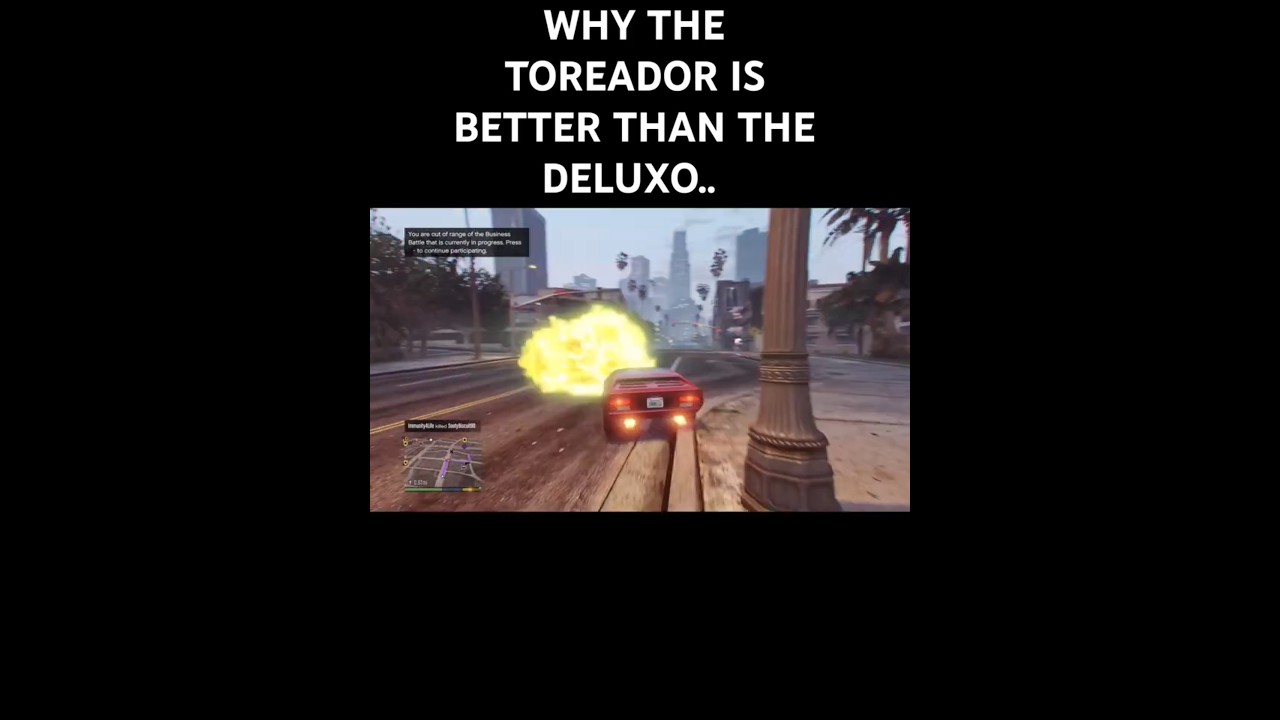 GTA V WHY THE TOREADOR IS BETTER THAN THE DELUXO !