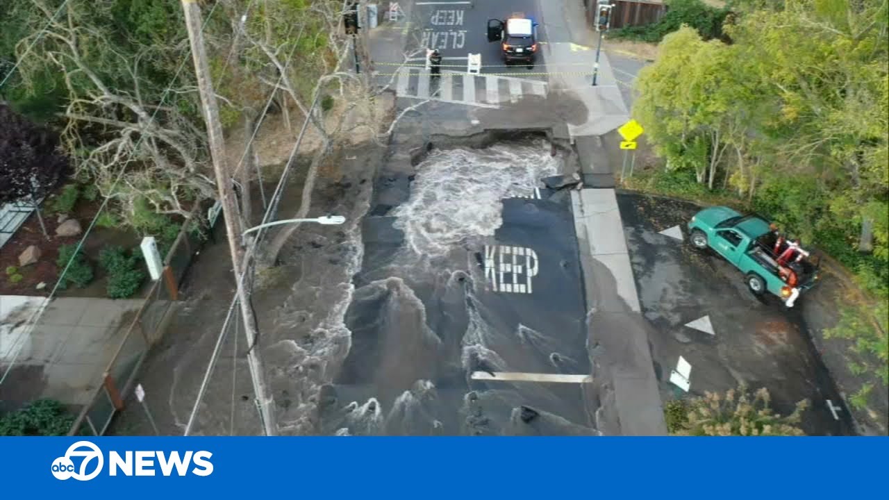 Massive water main break floods Alamo neighborhood