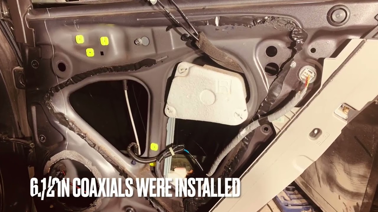 How to install door speakers in a 2009 Acura TSX, all CTsounds, custom rear speakers EP26