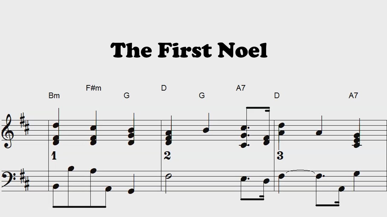 The First Noel - Christmas - Piano sheet music