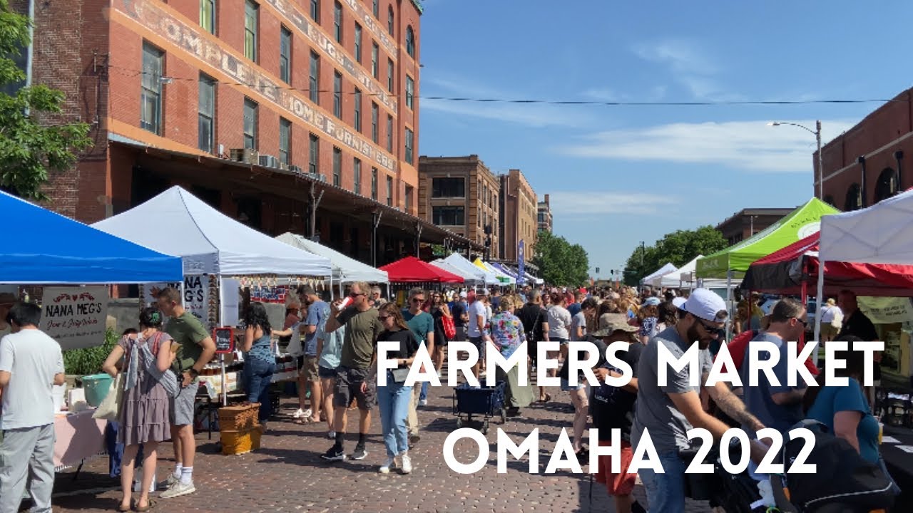 Farmers Market at the Old Market in Omaha, Nebraska