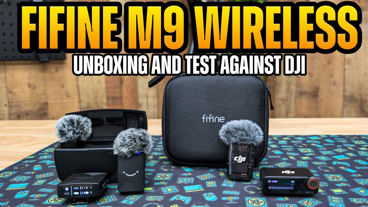 Fifine M9 Lav Mic Unboxing & Test - AMAZING Budget Wireless Mics